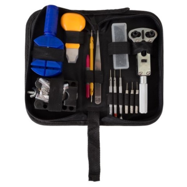 Fleming Supply 144-piece Watch Repair Kit Tool Set for Watches Including Opener, Watch Holder, Link Remover and Case 221373TPD